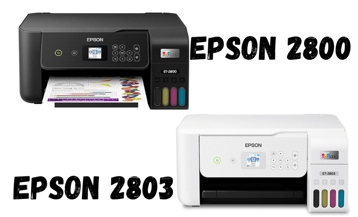 Epson Ecotank 2800 vs 2803